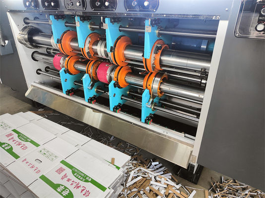 Precisión máquina de moldeado de papel para cartón caja cadena de alimentación impresora de corte a presión