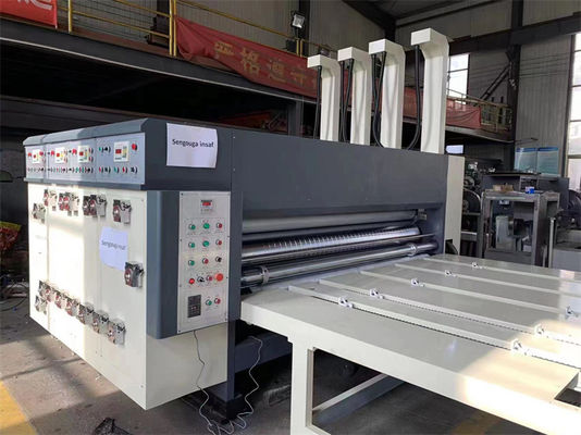 Precisión máquina de moldeado de papel para cartón caja cadena de alimentación impresora de corte a presión
