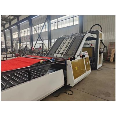 220V Publicidad C Boxmac Máquina de laminado de caja de papel ondulado semiautomática de flauta