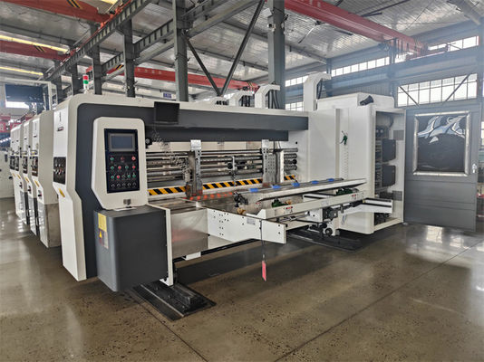 Liheng Inline Flexo Printing Slotting Máquina de corte a presión para corrugado de voltaje 380