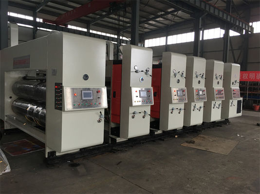 Venta al por menor Control inteligente Flexo Impresión Slotting cartón corrugado caja de fabricación de la máquina