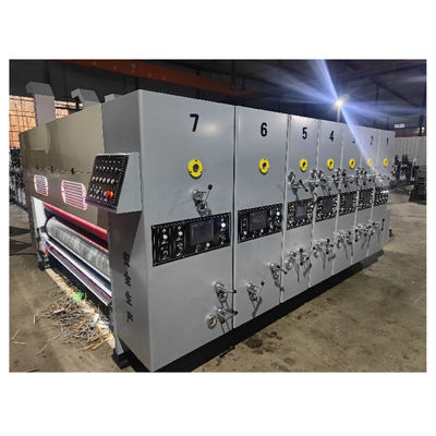 Máquina automática de impresión y corte para la impresión de cajas de cartón corrugado