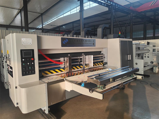 Máquina automática de fabricación de cajas de cartón de voltaje 380 con cortador Flexo Die / función de impresión