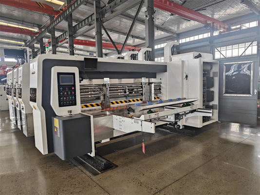 Planta de fabricación Impresión automática Flexo Slotting Die Cutting Caja corrugada de cartón máquina de fabricación