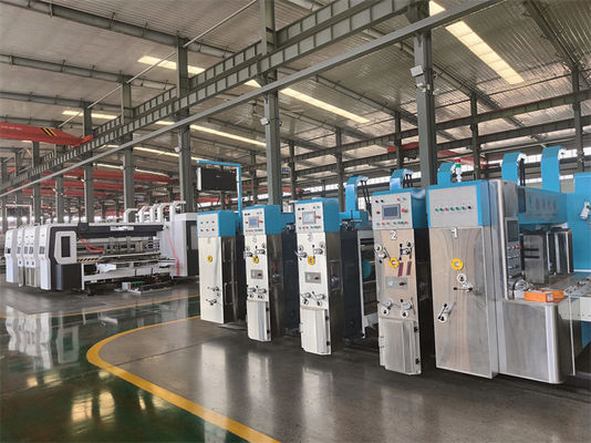 Máquina automática de impresión y corte para la impresión de cajas de cartón corrugado
