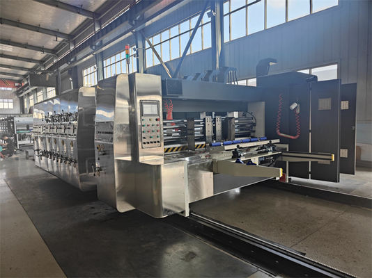 Máquina de corte automática de matriz de corte de ranuras de impresión flexo de 4 colores con voltaje de 380 V