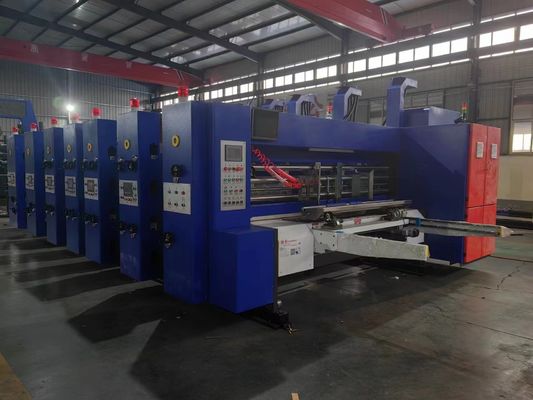 Impresión automática Flexo Slotting Die Cutting Caja de cartón corrugada
