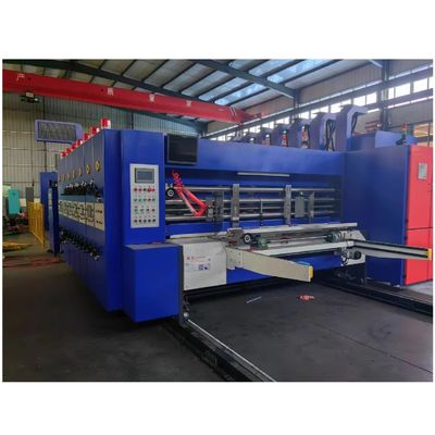 Competitivo cartón corrugado Flexo Impresión Slotting Diecuting Folder Gluer máquina
