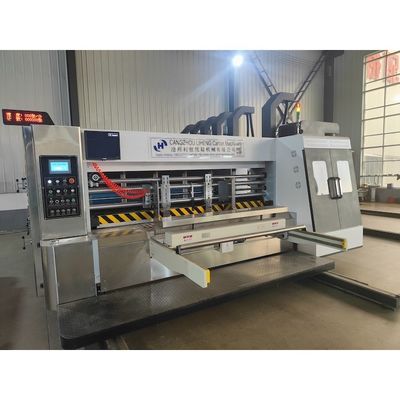 18000 KG Impresión automática Flexo Slotting Die Cutting Caja corrugada de cartón máquina de hacer
