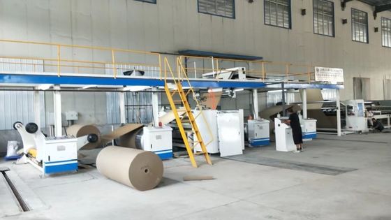 Línea de producción de cartón corrugado de 3 plies para ancho de flauta A/B/C/E/F/BC