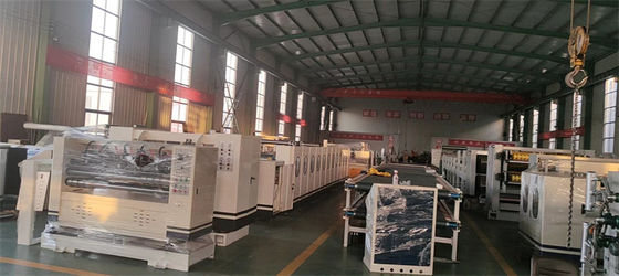 Línea de producción de cartón ondulado de 3 capas con precisión de corte y velocidad uniforme ± 1 mm