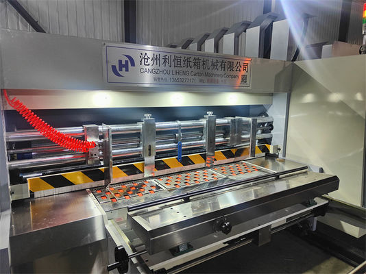 Máquina de impresión automática de flexo slotter para cajas de cartón de cartón corrugado