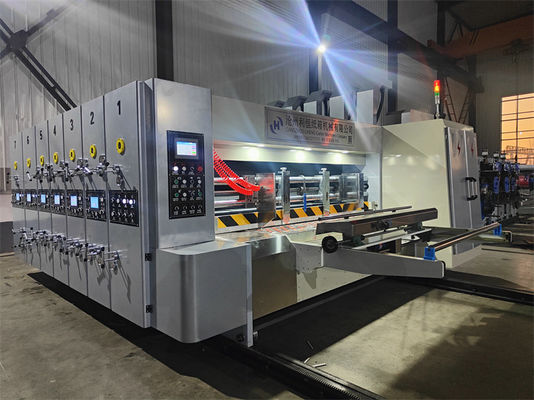 Máquina de impresión automática de flexo slotter para cajas de cartón de cartón corrugado
