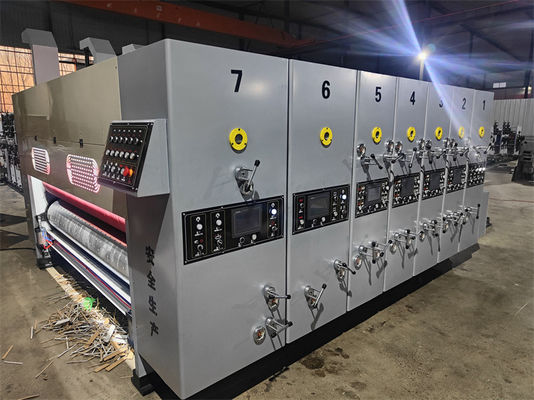 Máquina de cortar rotativo de cartón corrugado de cajas de cartón de 220V Máquina de cortar de cajas de cartón rotativo de cajas de pizza de impresión flexo
