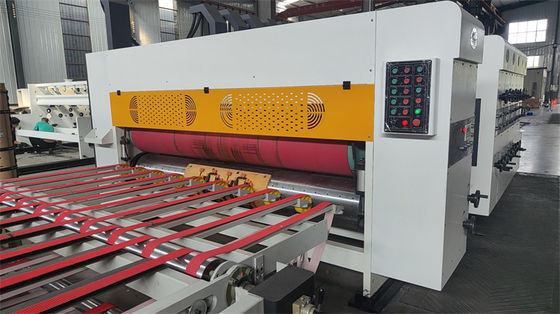 Máquina de cortar rotativo de cartón corrugado de cajas de cartón de 220V Máquina de cortar de cajas de cartón rotativo de cajas de pizza de impresión flexo