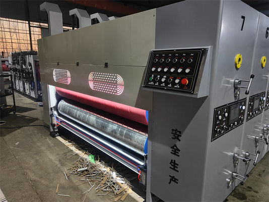 Máquina de cortar rotativo de cartón corrugado de cajas de cartón de 220V Máquina de cortar de cajas de cartón rotativo de cajas de pizza de impresión flexo