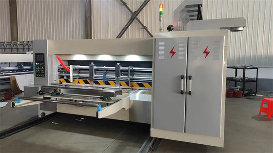 Máquina de cortar rotativo de cartón corrugado de cajas de cartón de 220V Máquina de cortar de cajas de cartón rotativo de cajas de pizza de impresión flexo