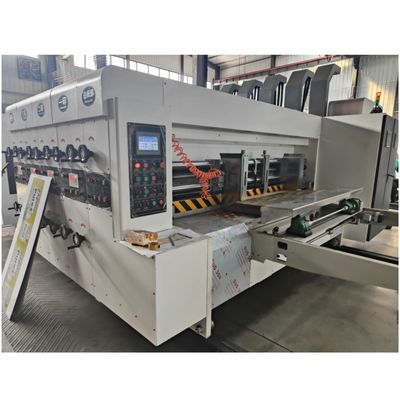 Máquina de impresión flexo totalmente automática de cartón corrugado de corte a presión con voltaje de 380V