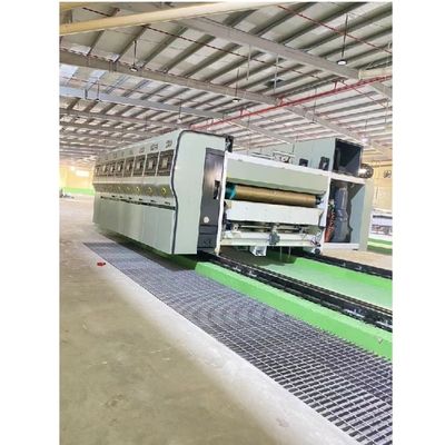 Máquina de cortar a presión de 380V de alta velocidad de cartón corrugado de caja de tinta acuática de impresión de ranuras 2 3 4 5 6 Máquina de impresión flexo a color