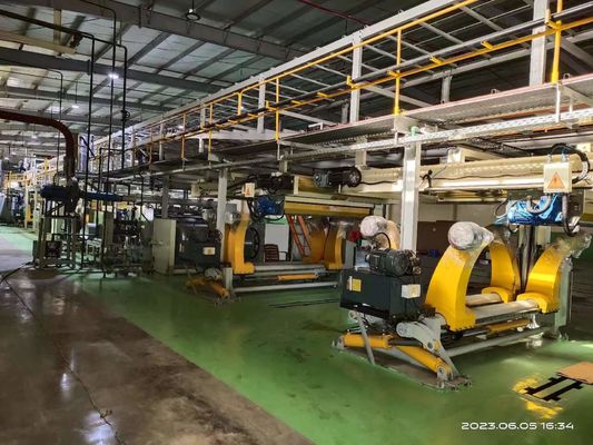 3 5 7 Capa de cartón corrugado de caja de cartón máquina de fabricación de la línea de producción