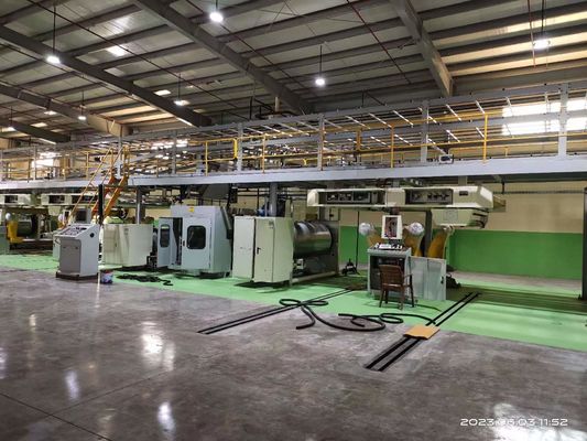 3 5 7 Capa de cartón corrugado de caja de cartón máquina de fabricación de la línea de producción