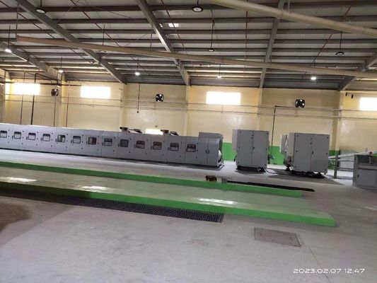 5 Línea de producción de cartón corrugado de pliegue con motor de accionamiento principal servo 12.5KW
