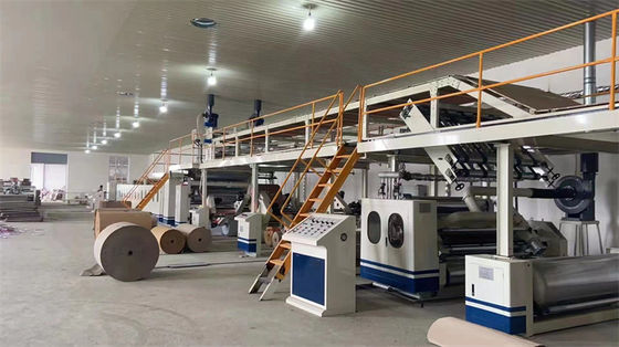 4500 KG Máquina de producción de cartón corrugado 3/5/7 de alta velocidad totalmente automática